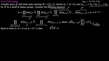 Defn Cech Cohomology