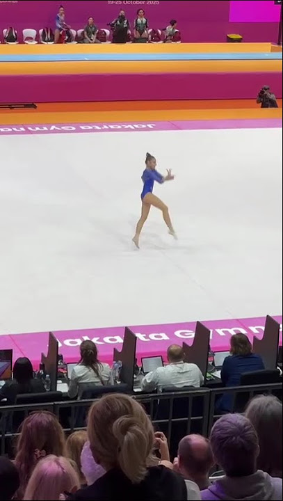 Lyudmila Roshchina (RUS/AIN) Floor Exercise Women's Qualification 2025 Jakarta World Championships.