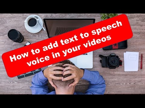 Como adicionar texto para fala voz em seus vídeos