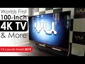 Vu 100 Launched in India, a 100-Inch 4K TV Priced at Rs. 20 Lakhs