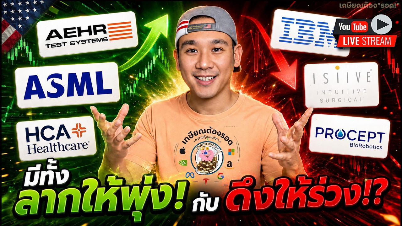 ⁣กราฟส่งสัญญาณเตือนไปแล้ว🔻 AEHR พุ่ง! ASML ดีไม่พอ! IBM 💢 เพิ่มความกลัว‼️HCA ลาก PRCT, ISRG‼️