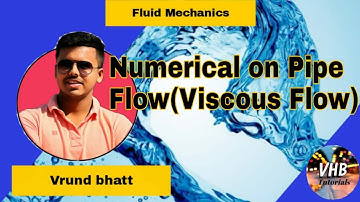 Numerical Based on Viscous Flow | Viscous Flow | Fluid Flow | Fluid Mechanics #VHBTutorials