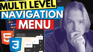 Multi Level Navigation Menu With HTML & CSS Only | Responsive Dropdown Navbar Menu