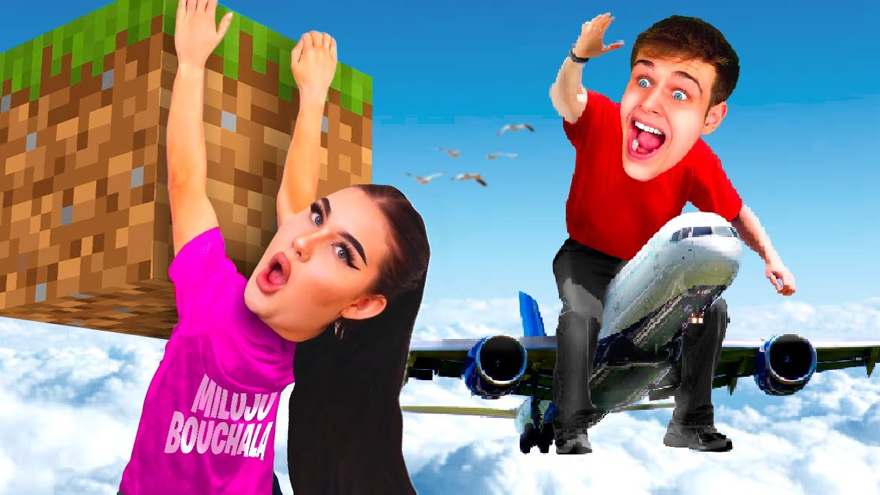 PRANKUJU ŠILENOU FANYNKU na 1 blocku v Minecraftu!