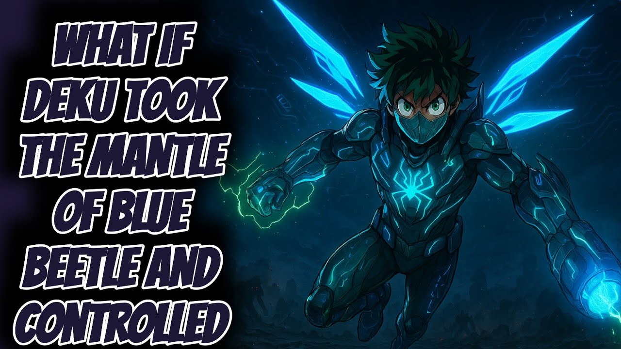 What if Deku Took the Mantle of Blue Beetle and Controlled Alien Tech