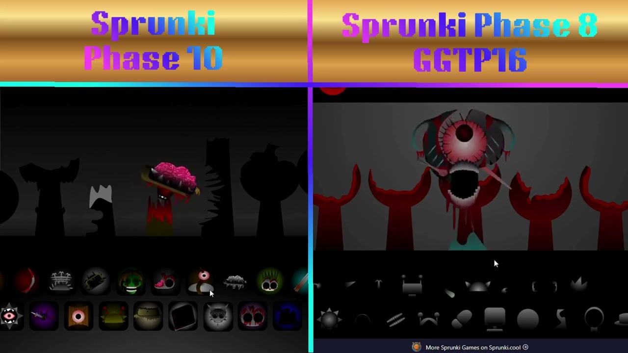 Sprunki Phase 10 VS Sprunki Phase 8 GGTP16 | sprunki show funniest meme moments