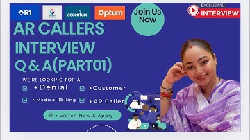 Medical Billing & AR Caller Interview Questions 2025 | Genpact, Optum,Accenture Hiring |Fresher Jobs