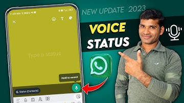 WhatsApp Voice Status Update 2023 | WhatsApp Hold To Record Status Update | WhatsApp Audio Status