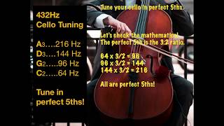 432Hz Cello Tuning, Tune in Perfect 5ths! screenshot 3