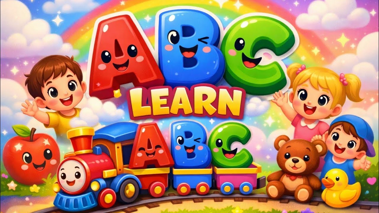 ABC Train Song 🚂 | Learn Alphabets with Fun 3D Animation | Kids Rhymes ...