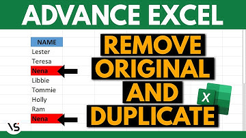 How to Delete Duplicate as well as Original value in Excel