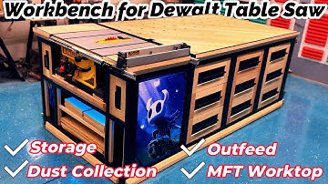 Ultimate WORKBENCH for DEWALT 7491 with tons of storage & features