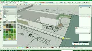 スケッチアップ外構vol 1 3 9ｻﾝﾄﾞﾎﾞｯｸｽ等高線から車庫土間コンクリート Youtube