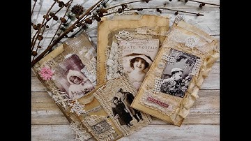 Altered File Folder Pockets With Journals **SOLD**