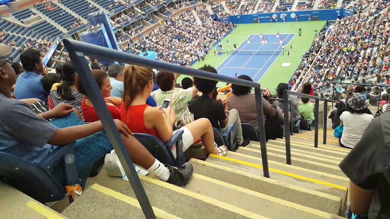 US Open  Authur  Ashe kids day  2017  Vaibhavi watching  Roger Federer, Venus Williams