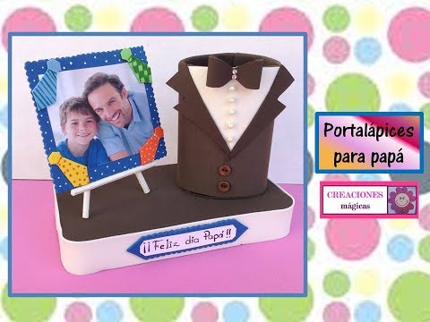 ♥♥Porta lapices para papá♥♥-♥♥Creaciones mágicas♥♥