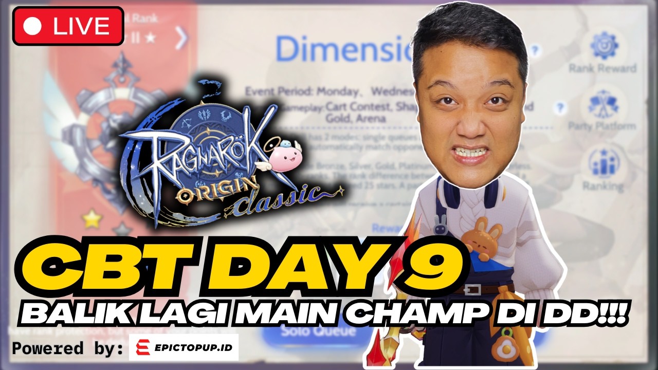 CBT DAY 9‼️COMEBACK BALIK MAIN CHAMP DI DD MALAM INI⁉️ROO CLASSIC #MEDIASHAREON