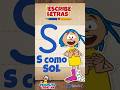 Escribe la letra S con Mona | Aprende a escribir el abecedario | para niños y familias que acompañan