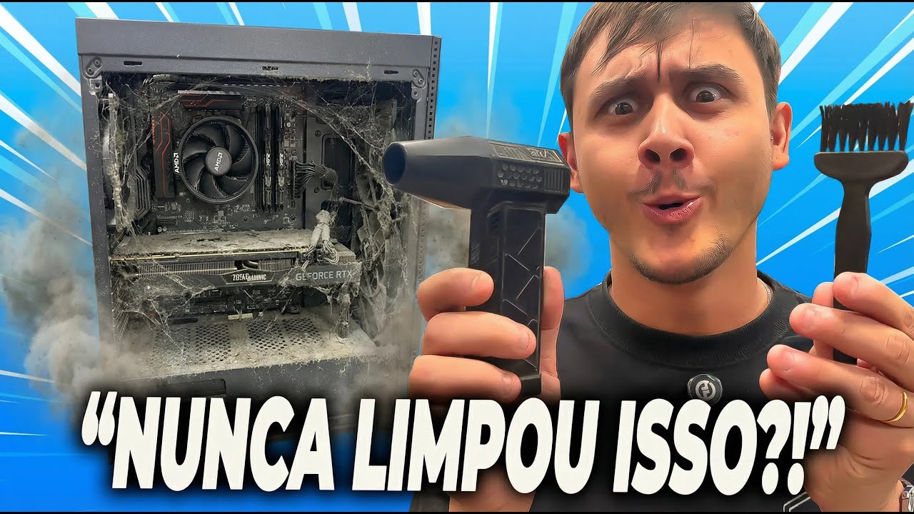 PC RENITE 🤢! Nunca Limparam Esse PC Gamer (Deu Medo de Abrir)