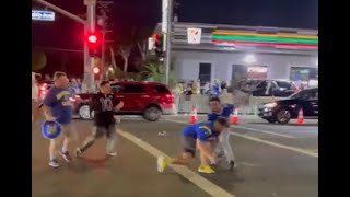 Bills, Rams fans fight in LA street after NFL Week 1 Game