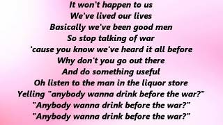 Sinéad O'Connor - Drink Before The War (Lyrics)