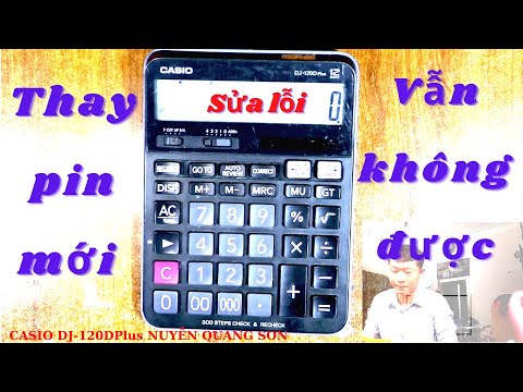 Video [ Sửa máy tính Casio ] Casio DJ-120D Plus không lên... - youtube