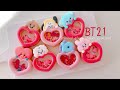 BT21 Stained glass shaker cookies💜 / BT21のシャカシャカクッキー作り💜