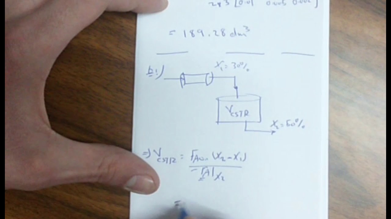 Chemical reaction Engineering 1 II Ch 02 lecture 14 - YouTube