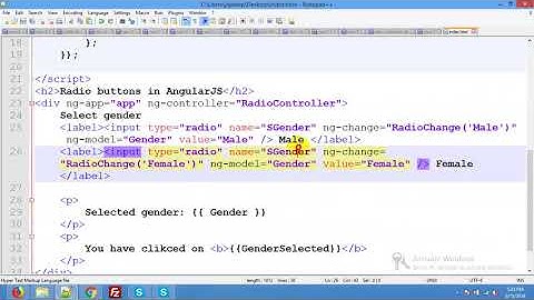Radio buttons in AngularJS | AngularJS radio buttons on ngRepeat