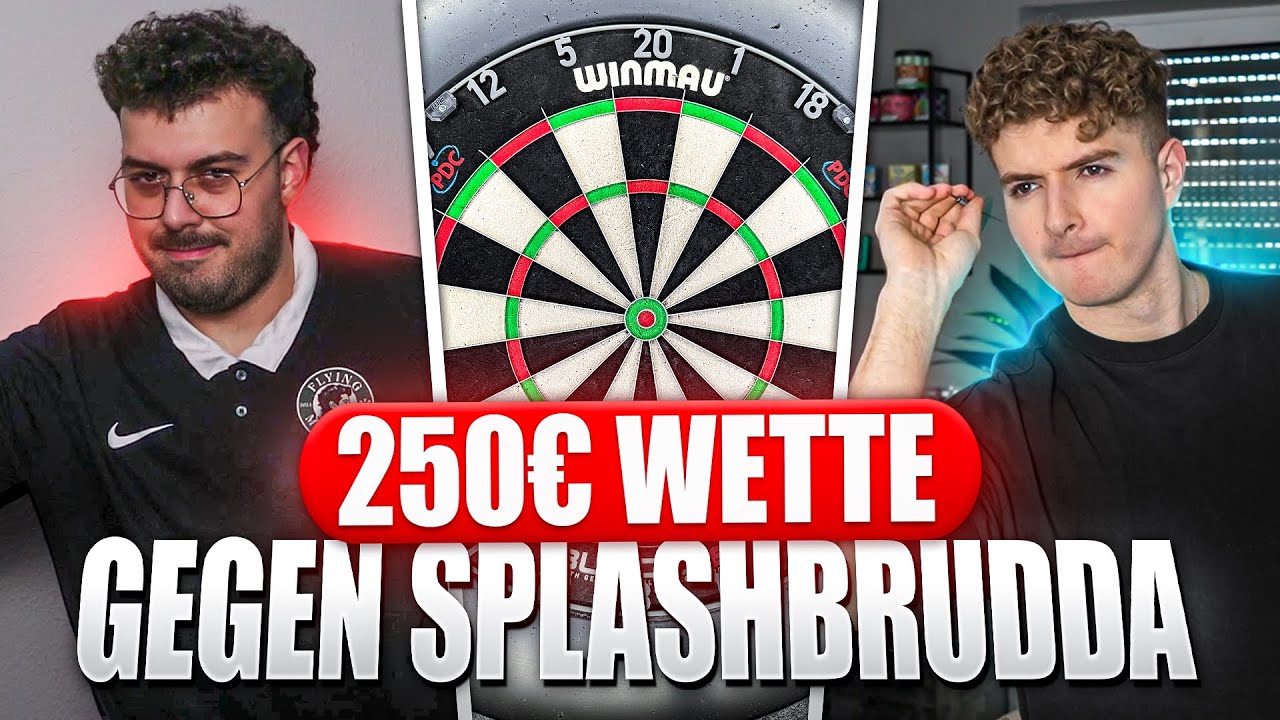 250€ DARTS MATCH GEGEN SPLASHBRUDDA! 💰😱WM FORMAT UM 50 GIFTSUBS! 🎯