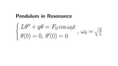 GeoGebra: How to Animate a Pendulum in Resonance