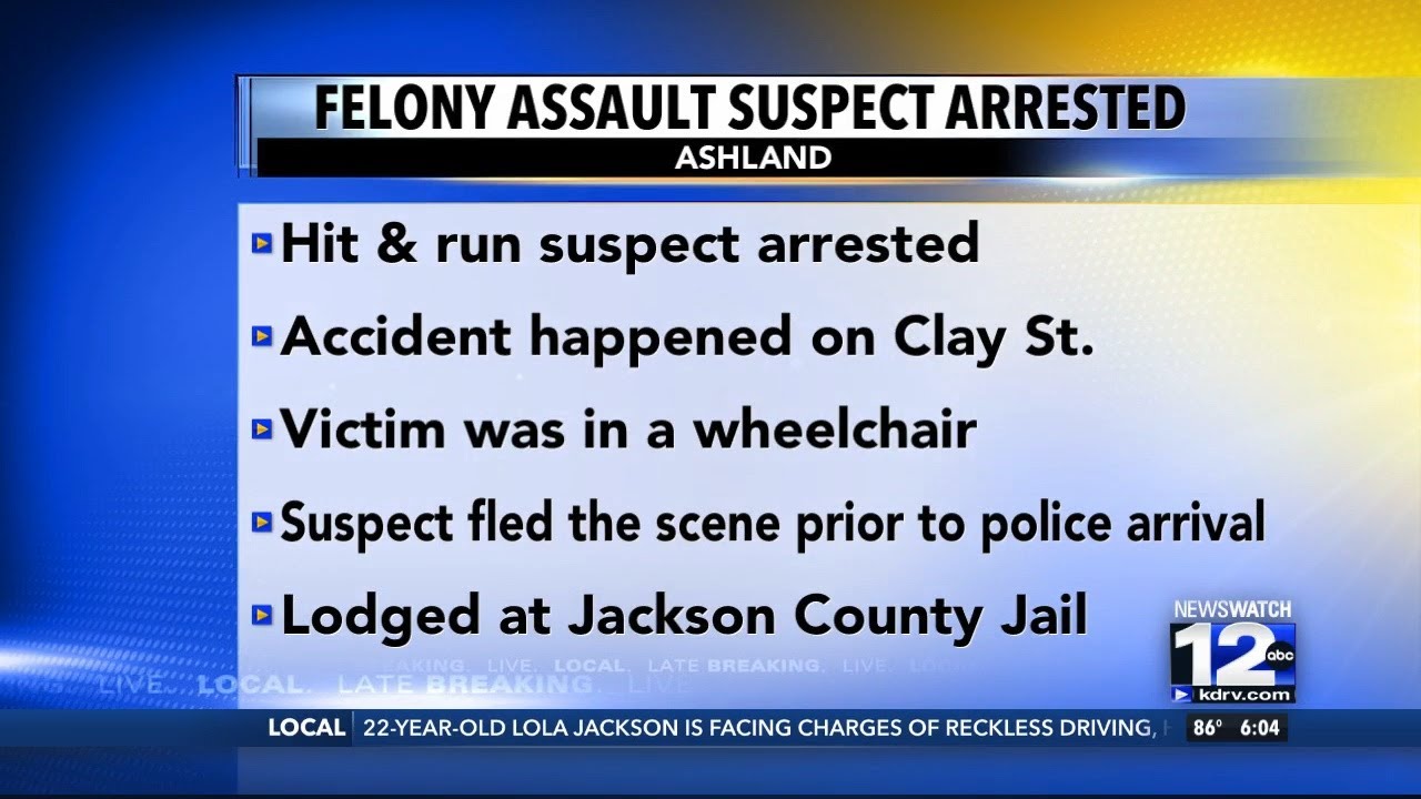 Ashland woman charged with hitting person in motorized wheelchair - YouTube