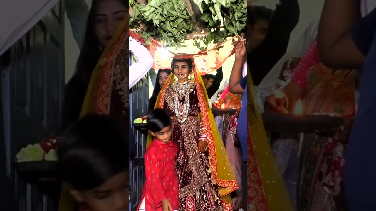 Indian Village Bagheli Vivah Girls Entry Jaymala Rasam Video
