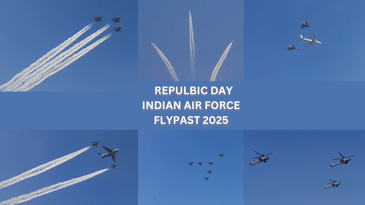 Flypast 2025 | 76th Republic Day 🇮🇳  |           Indian Air Force IAF Air Show