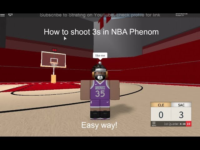 How To Shoot 3s Roblox Nba Phenom Youtube - how to shoot nba phenom on roblox