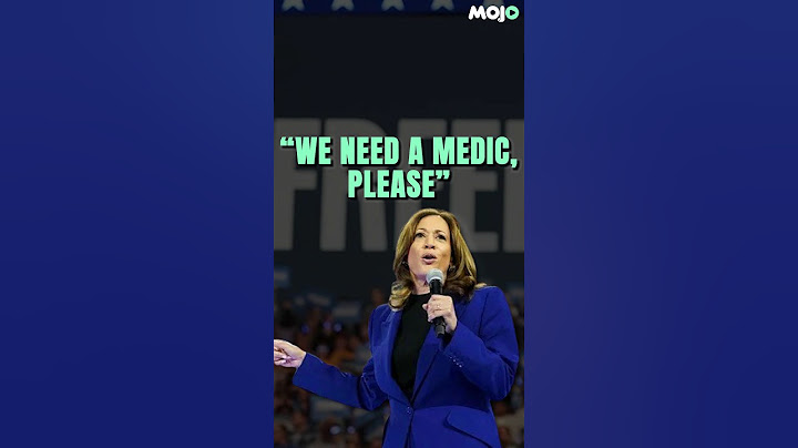 Watch How Kamala Harris Handled A Medical Emergency In The Middle Of Her Speech