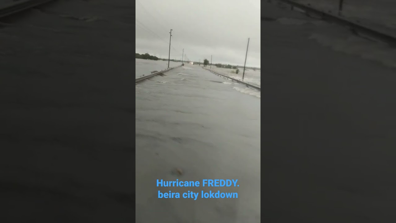hurricane Freddy. cidade da Beira encontra-se bloqueada sem vias de acesso. ciclone freddy subscribe