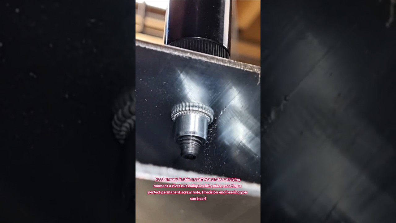 Metal Magic! ✨🔩 Satisfying Rivet Nut Installation 