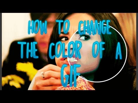 How to change the color of a GIF | Tumblr tutorial.