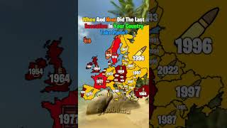 When And How Did The Last Execution In Your Country Take Place #map #history #geography #europe #fyp