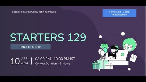 Ballon d Or CodeChef Solution || Starter 129 Contest Solution #python #codechef #program