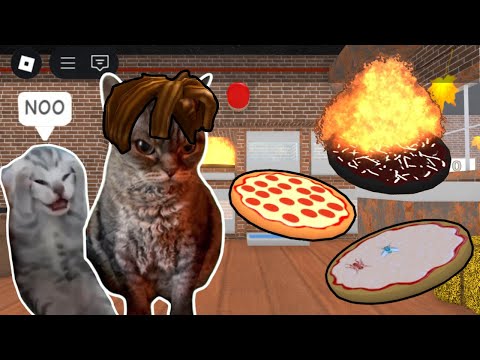 Work at a Pizza Place but It's CATS.