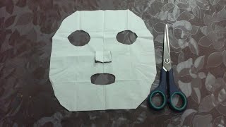 وفري فلوسك واصنعي بنفسك ورقة قناع الوجه( face mask sheet )اللي كل اليوتيوب بيتكلم عنه