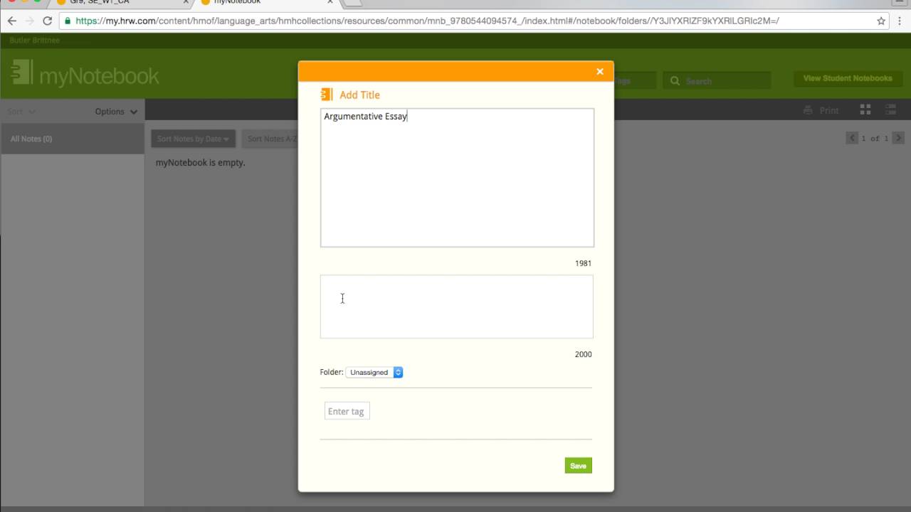 Notes in online textbook 