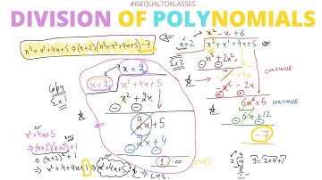Division of polynomials Division Algorithm class 8 9 10 | how step by step easily cbse icse | part 1