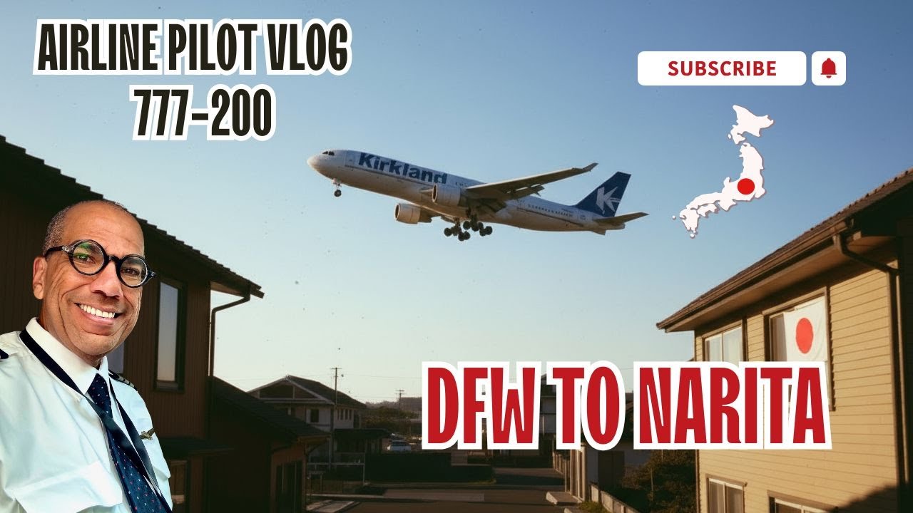 Видеоблог пилота авиакомпании Boeing 777-200 DFW-NRT-DFW