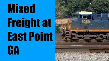 CSX Mixed Freight at East Point, GA