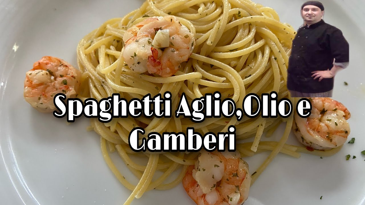 Spaghetti aglio, olio e gamberi spaghetti aglioeolio cucinaitaliana