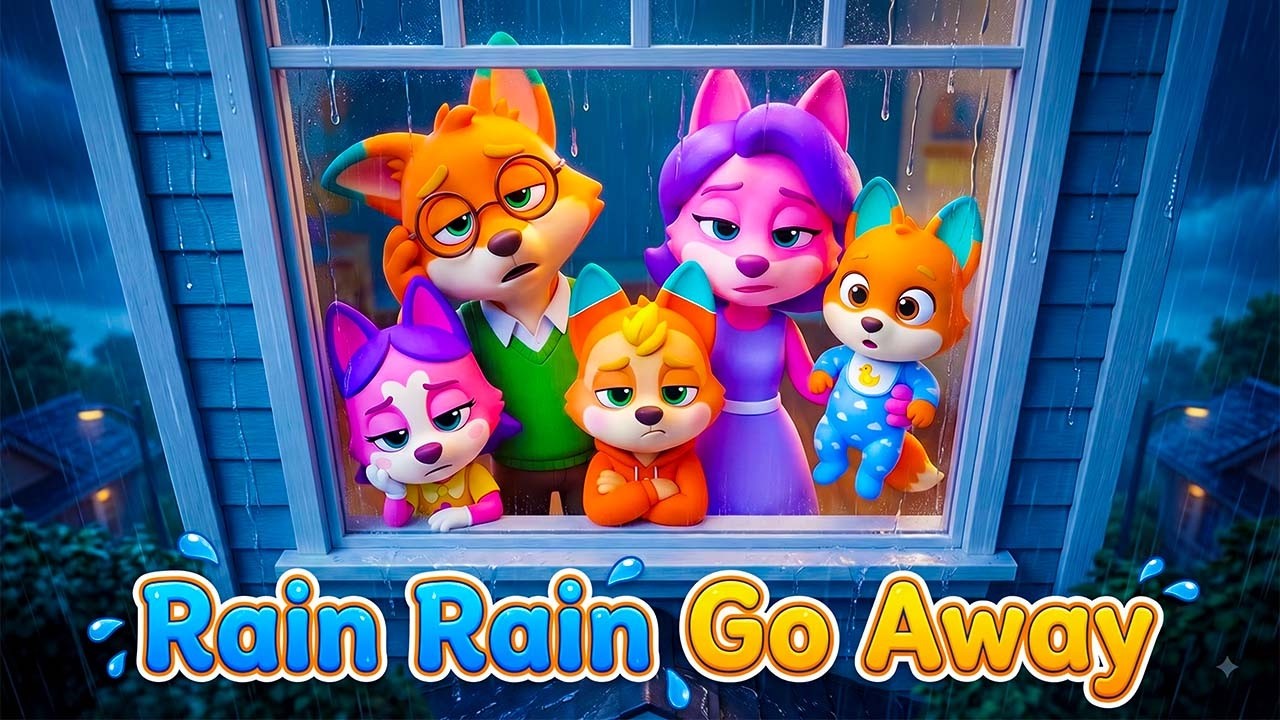 Rain Rain Go Away 🌧️ | Fun 3D Nursery Rhyme for Kids | Nuton