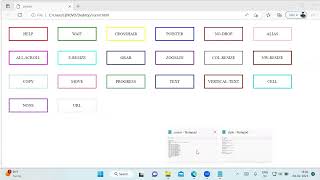How to change mouse using css using cursor property | image as a cursor | standard cursors|